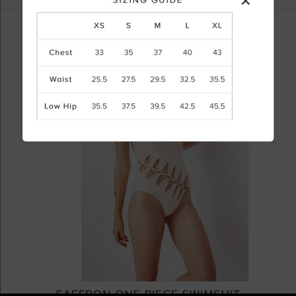 NWT Tularosa blush color swimsuit - Picture 3 of 6